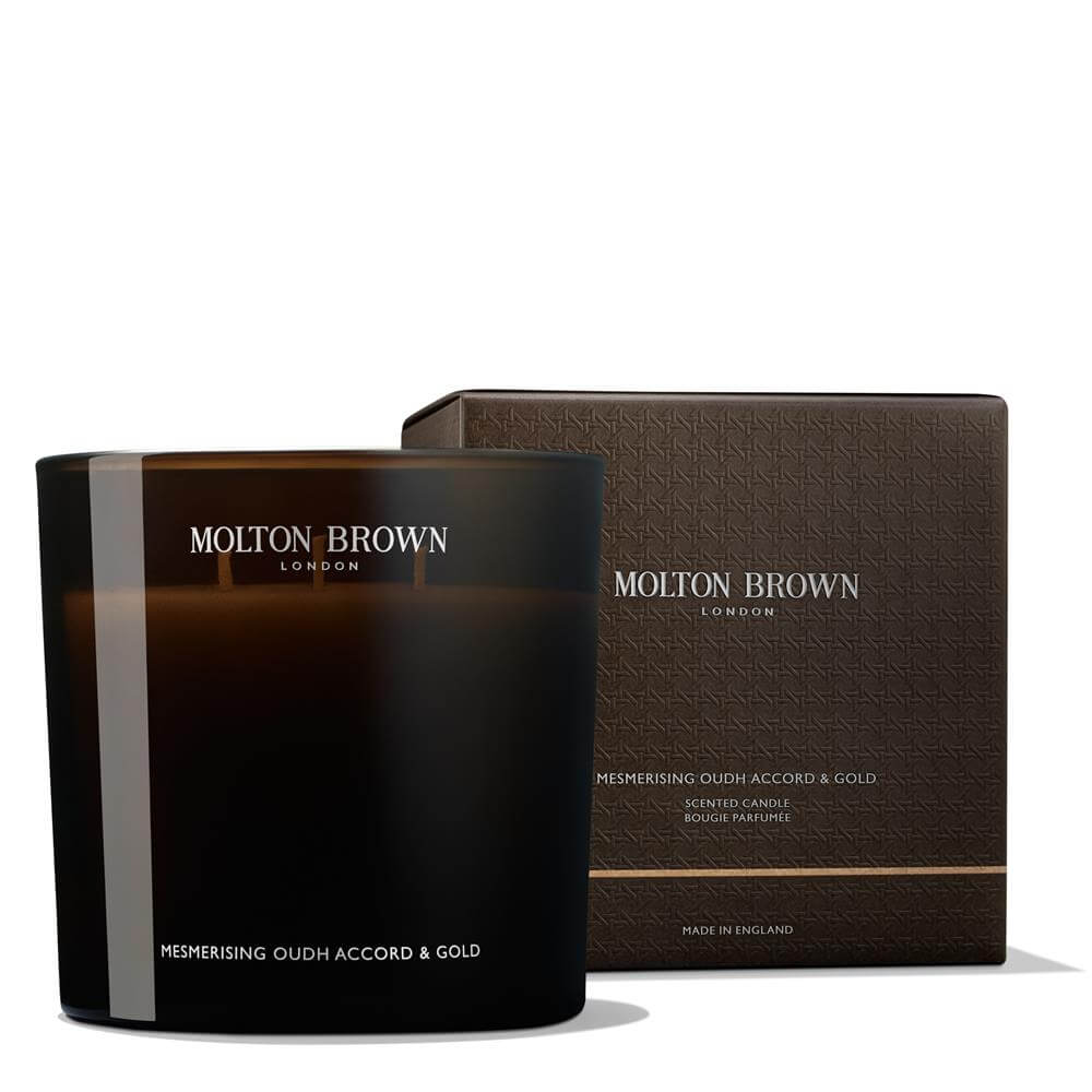 Molton Brown Mesmerising Oudh Accord & Gold Signature Scented Candle Tripple Wick